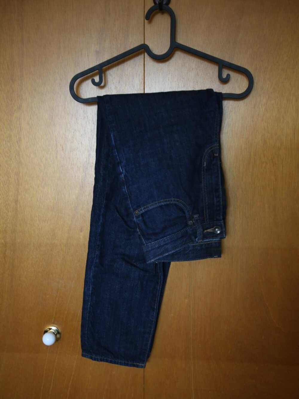 UNIQLO High Rise jeans Dark Indigo Wash